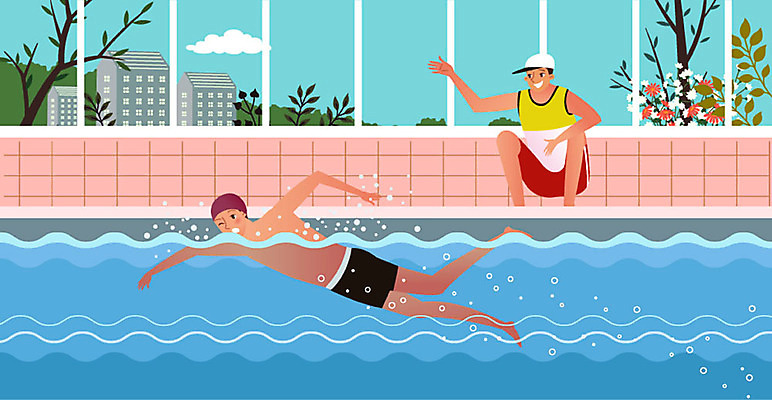 구름 남자 꽃 일러스트 하늘 수영장 건강 사람 성인 두명 건물 수영 감독 즐거움 만족 자기관리 성인남자만 국내일러스트 AI파일 자연요소 식물 직업 건축물 감정 수상스포츠 남자만 성인만 파일형식 벡터