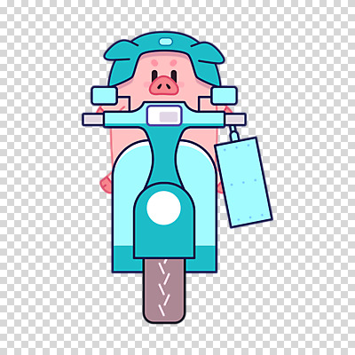 편집이미지 한마리 누끼 이벤트 사람없음 귀여움 오토바이 돼지 배송 돼지캐릭터 PNG 철가방 편집소스 1 동물캐릭터 컨셉 가방 포유류 바이크 파일형식
