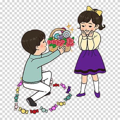편집이미지 커플 여자 기념일 남자 꽃다발 화이트데이 사탕 선물 사랑 누끼 이벤트 두명 장미 하트 꽃바구니 카툰스타일 PNG 고백데이 편집소스 모양 꽃 감정 관계 데이이벤트 디저트 사람 바구니 파일형식