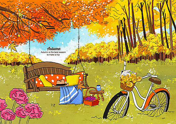 PSD 구름 공원 꽃 여행 단풍 쿠션 낙엽 일러스트 자연 하늘 단풍나무 풍경 사람없음 컬러풀 바구니 가을풍경 자전거 가을 담요 즐거움 은행잎 은행나무 흔들의자 가을여행 단풍놀이 모자가게 풍경화 국내일러스트 자연요소 나무 식물 계절 공공시설 감정 컬러 잎 의자 소풍 상점 바이크 그림 생태계 파일형식 가을_계절