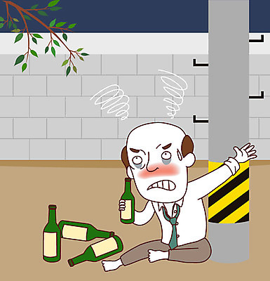 나무 남자 중년 일러스트 술병 스트레스 한명 사람 담장 분노 전봇대 알코올중독 술주정 술주정뱅이 우울감 정신병 정신질환 중년남자한명만 국내일러스트 AI파일 식물 1 공공시설 감정 병_용기 주류 성인 질병 중독 남자한명만 중년남자만 파일형식 벡터