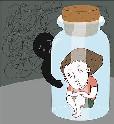 여자 일러스트 관계 유리병 스트레스 그림자 한명 사람 닫힘 고독 코르크 장애 소통 고립 꼬임 우울감 정신병 정신질환 여자한명만 인간관계 국내일러스트 AI파일 1 감정 컨셉 모션 병_용기 질병 여자만 파일형식 벡터