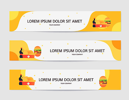 배너 배너템플릿 가로배너 백그라운드 프레임 사람없음 상점 주황색 치킨 햄버거 현수막 햄버거가게 배너세트 AI파일 템플릿 컬러 패스트푸드 가로 세트 식당 닭고기요리 파일형식 벡터