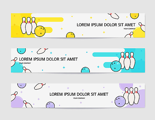 배너 배너템플릿 가로배너 백그라운드 프레임 사람없음 컬러풀 상점 현수막 볼링 볼링공 볼링장 배너세트 AI파일 템플릿 컬러 공 가로 세트 구기 볼링용품 파일형식 벡터