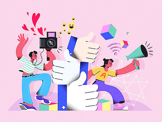 여자 남자 일러스트 모바일 미소 사람 두명 스마트폰 컬러풀 카메라 확성기 하트 최고 손모양 추천 따봉 소셜네트워크 이슈 입체도형 폴리곤 좋음 크리에이터 인플루언서 국내일러스트 AI파일 모양 도형 직업 컬러 컨셉 표정 전자제품 핸드폰 스마트기기 입체 파일형식 벡터 1인미디어 유명인 손_신체부위