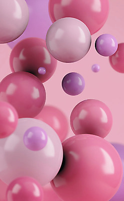 PSD 편집이미지 분홍색 백그라운드 이벤트 사람없음 3D소스 3D 여러개 원형 디지털합성 오브젝트 편집소스 편집3D 도형 컬러 다수 파일형식