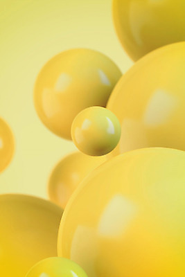 PSD 편집이미지 백그라운드 이벤트 사람없음 노란색 3D소스 3D 여러개 원형 디지털합성 오브젝트 편집소스 편집3D 도형 컬러 다수 파일형식