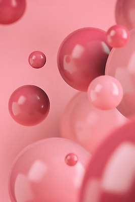 PSD 편집이미지 분홍색 백그라운드 이벤트 사람없음 3D소스 3D 여러개 원형 디지털합성 오브젝트 편집소스 편집3D 도형 컬러 다수 파일형식