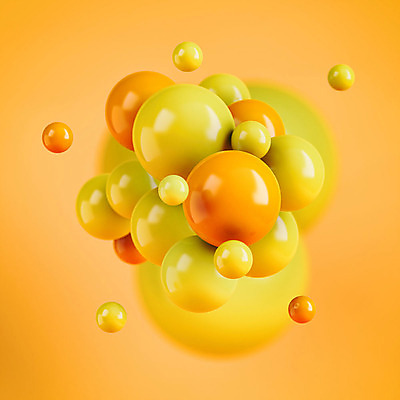 PSD 편집이미지 백그라운드 이벤트 사람없음 노란색 3D소스 3D 여러개 원형 디지털합성 오브젝트 편집소스 편집3D 도형 컬러 다수 파일형식