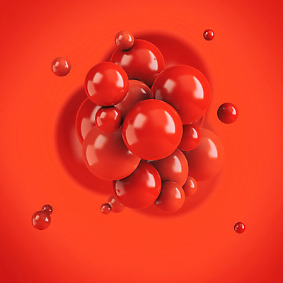 PSD 편집이미지 백그라운드 이벤트 사람없음 빨간색 3D소스 3D 여러개 원형 디지털합성 오브젝트 편집소스 편집3D 도형 컬러 다수 파일형식