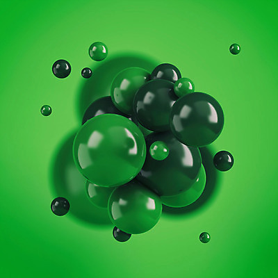 PSD 편집이미지 백그라운드 이벤트 사람없음 초록색 3D소스 3D 여러개 원형 디지털합성 오브젝트 편집소스 편집3D 도형 컬러 다수 파일형식