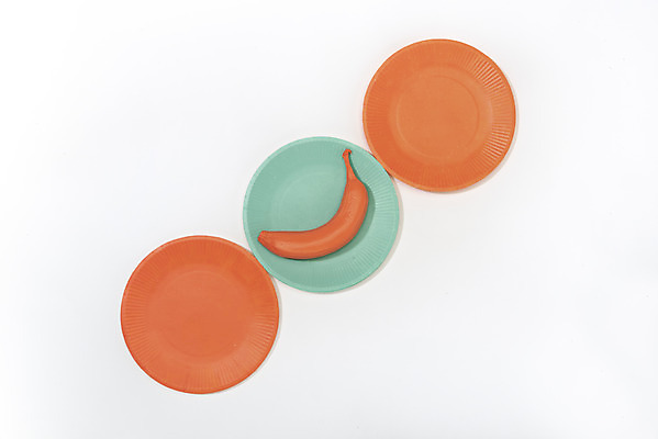 포토 JPG 스튜디오촬영 접시 바나나 실내 누끼 사람없음 하이앵글 컬러풀 오브젝트 흰배경 민트색 플랫레이 코랄 국내포토 식기 뷰포인트 컬러 백그라운드 과일 내부 흰색 플랫 파일형식