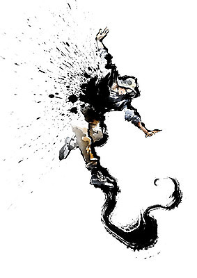 PSD 모자 남자 포즈 신발 일러스트 캘리그라피 붓터치 흑백 힙합 한명 사람 춤 힙합댄스 번짐 열정 배틀 남자한명만 국내일러스트 1 잡화 감정 음악 문화예술 촬영기법 남자만 파일형식 효과