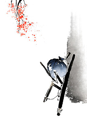 PSD 나무 전통 꽃 일러스트 캘리그라피 자연 붓터치 전통소품 흑백 풍경 사람없음 항아리 번짐 지게 국내일러스트 식물 촬영기법 도자기 오브젝트 생태계 파일형식 효과