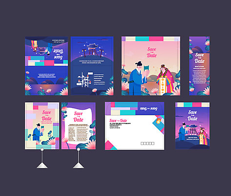 템플릿 한국전통 배너 배너템플릿 여자 남자 행복 신부 신랑 결혼 사랑 이벤트 여러명 성인 세트 컬러풀 현수막 한복 전통혼례 엽서 초대장 폐백 성인만 소봉투 행사세트 행사템플릿 AI파일 전통 감정 컬러 다수 편지봉투 카드_감사 한국 사람 전통의상 편지 전통의례 파일형식 벡터