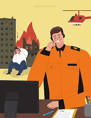 남자 일러스트 안전 사람 성인 두명 건물 연필 모니터 헤드셋 용기 소방관 소방 책상 연필꽂이 화재 열정 구조헬기 서류판 소방서 소방의날 인명구조 남자만 국내일러스트 AI파일 그릇 건축물 감정 음향기기 가구 문구용품 학용품 컴퓨터 필기구 사무용품 헤드폰 헬리콥터 구조원 사건 파일형식 벡터 법정기념일