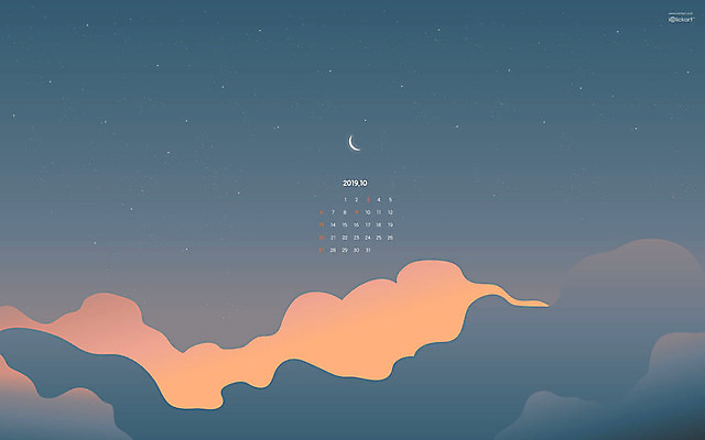 JPG 월페이퍼 바탕화면 10월 날짜 파일형식