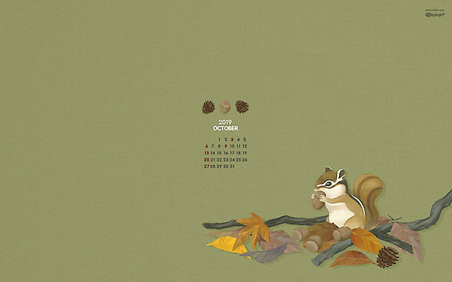 JPG 월페이퍼 바탕화면 10월 날짜 파일형식