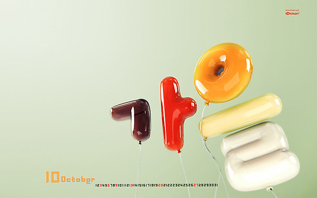 JPG 월페이퍼 바탕화면 10월 날짜 파일형식