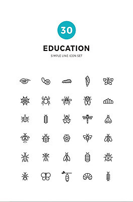아이콘 교육 과학 나비 곤충 사람없음 세트 알 잠자리 말벌 벌 거미줄 풍뎅이 라인아이콘 무당벌레 거미 애벌레 개미 매미 사마귀 나방 벌집 개똥벌레 모기 번데기 에듀 에듀케이션 지네 파리약 초파리 스쿨팩 2D아이콘 AI파일 동물 절지류 해충 벌레 벌_곤충 파리_곤충 파일형식 벡터