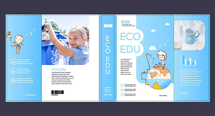 서양인 외국인 템플릿 여자 교육 표지 남자 지구 어린이 북커버 소녀 소년 책 세명 파란색 자연보호 환경 그린캠페인 재활용 머그컵 에코 친환경 재활용품 에듀 에듀케이션 스쿨팩 책날개 책등 표지샘플 그린슈머 이미지템플릿 AI파일 캠페인 컬러 자연 사람 인종 컵 보호 파일형식 벡터
