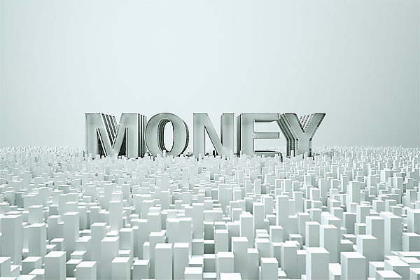 PSD 편집이미지 문자 영어 백그라운드 돈 대문자 빌딩 타이포그라피 사람없음 건물 단어 3D소스 3D 회색 입체 디지털합성 입체문자 편집소스 편집3D 건축물 컬러 재산 파일형식