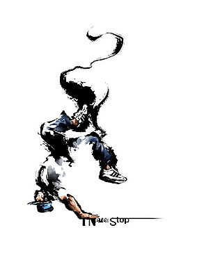 PSD 일러스트 캘리그라피 붓터치 흑백 힙합 한명 춤 힙합댄스 번짐 열정 배틀 국내일러스트 1 감정 음악 문화예술 촬영기법 사람 파일형식 효과