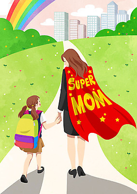 PSD 식물 구름 여자 꽃 딸 무지개 가방 일러스트 하늘 모녀 엄마 사람 빌딩 성인 두명 건물 새싹 자녀 바쁨 열정 슈퍼맘 워킹맘 하교길 여자만 국내일러스트 자연요소 건축물 잡화 감정 가족 비즈니스우먼 주부 하교 파일형식