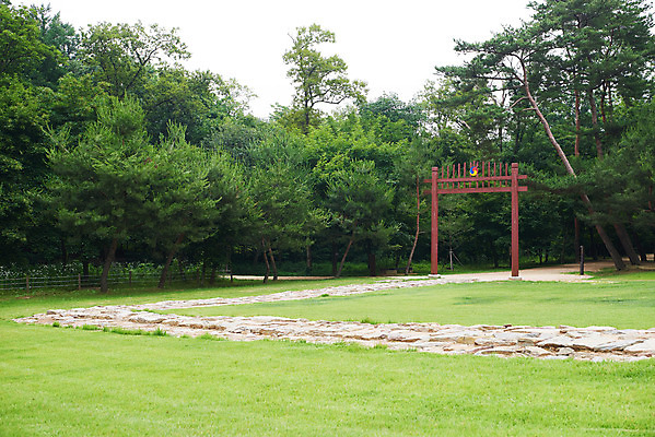 포토 JPG 주간 나무 한국전통 여행 유적지 풍경 사람없음 야외 여름 관광지 세계문화유산 문화재 역사 한국사 조선시대 어로 조선왕릉 홍살문 파주 파주삼릉 예종 장순왕후 공릉 신로 국내포토 자연요소 식물 전통 계절 고건축 한국 왕 전통문 경기도 왕릉 파일형식 왕후 향어로