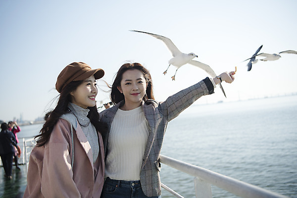 포토 JPG 주간 여자 바다 여행 갈매기 서기 미소 사람 상반신 20대 성인 야외 두명 앞모습 친구 과자 우정 한국인 유람선 주기 여대생 인천 월미도 성인여자만 동인천 국내포토 자연요소 대학생 뷰포인트 배_교통 관계 모션 조류 디저트 한국 표정 동양인 청년 여자만 성인만 파일형식