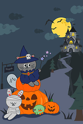 나무 구름 캐릭터 별 일러스트 호박 사람없음 귀여움 고양이 할로윈 달 토끼 성 유령 마녀 박쥐 마녀복장 몬스터 미라 별막대기 잭오랜턴 프랑켄슈타인 국내일러스트 일러캐릭터 AI파일 자연요소 식물 건축물 컨셉 채소 포유류 반려동물 막대기 이벤트의상 파일형식 벡터