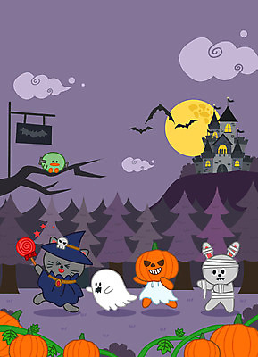 나무 구름 캐릭터 일러스트 호박 사탕 사람없음 귀여움 고양이 할로윈 달 토끼 유령 숲 마녀 마녀복장 몬스터 미라 잭오랜턴 프랑켄슈타인 국내일러스트 일러캐릭터 AI파일 자연요소 식물 컨셉 채소 포유류 디저트 반려동물 이벤트의상 파일형식 벡터