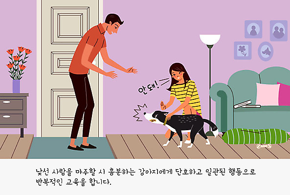 여자 교육 남자 꽃 반려견 액자 쿠션 일러스트 방석 사람 두명 책 반려동물 소파 문 귀여움 스탠드 개 강아지 연습 흥분 서랍장 교정 주인 개뼈다귀 반려 펫팸족 국내일러스트 AI파일 식물 동물 감정 가구 컨셉 의자 포유류 조명 신조어 애견간식 파일형식 벡터