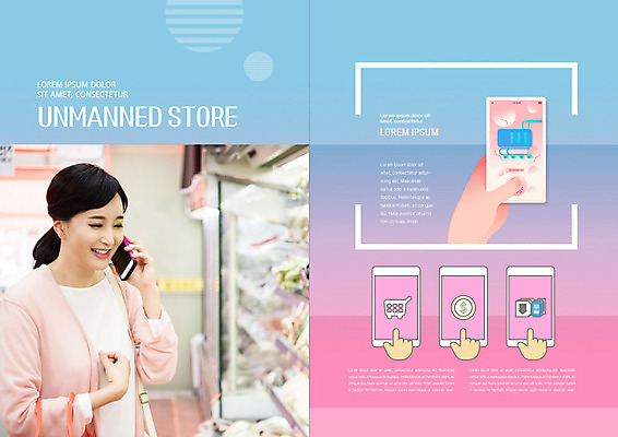 PSD 템플릿 표지디자인 북디자인 출판디자인 여자 내지 리플렛 분홍색 40대 북커버 스마트라이프 한명 사람 팜플렛 상반신 옆모습 파란색 스마트폰 한국인 스마트 주부 마트 통화 무인기계 셀프 성인여자한명만 4차산업 스마트페이 무인매장 이미지템플릿 1 라이프스타일 산업 뷰포인트 컬러 중년 컨셉 모션 동양인 핸드폰 스마트기기 상점 결제 여자한명만 성인여자만 파일형식
