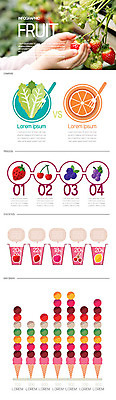 손 채소 오렌지 과일 일러스트 딸기 포도 그래프 아이스크림 신체부위 인포그래픽 정보 체리 배추 블루베리 딸기밭 국내일러스트 AI파일 밭 디저트 사람 파일형식 벡터