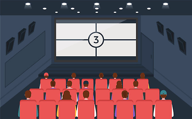 여자 남자 의자 일러스트 조명 사람 여러명 문 스크린 스피커 군중 영화관 영화 관람 객석 무비데이 상영 상영관 영화감상 국내일러스트 AI파일 음향기기 가구 다수 데이이벤트 문화예술 감상 극장 파일형식 벡터