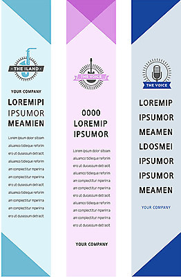 배너 배너템플릿 세로배너 백그라운드 프레임 사람없음 파란색 보라색 현수막 기타 삼각형 색소폰 마이크 겹침 배너세트 AI파일 도형 템플릿 컬러 음향기기 현악기 세로 세트 목관악기 파일형식 벡터