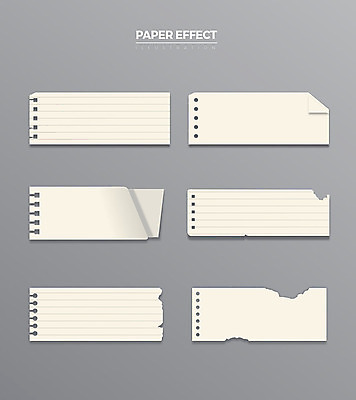 종이 일러스트 사람없음 여러개 찢어짐 줄노트 접기 이펙트그래픽 종이효과 국내일러스트 AI파일 다수 그래픽백그라운드 모션 공책 파일형식 벡터 효과