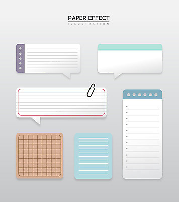 종이 줄 말풍선 일러스트 사람없음 여러개 메모지 클립 줄노트 모눈종이 이펙트그래픽 종이효과 국내일러스트 AI파일 다수 그래픽백그라운드 사무용품 공책 파일형식 벡터 효과