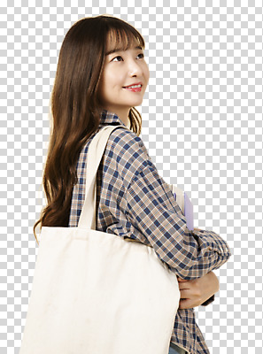 편집이미지 응시 여자 교육 대학생 여행 가방 한명 미소 들기 누끼 사람 상반신 20대 청년 성인 옆모습 책 청춘 한국인 신입생 PNG 청년여자한명만 성인여자한명만 편집소스 1 학생 시선 잡화 뷰포인트 컨셉 모션 표정 동양인 여자한명만 성인여자만 청년여자만 파일형식