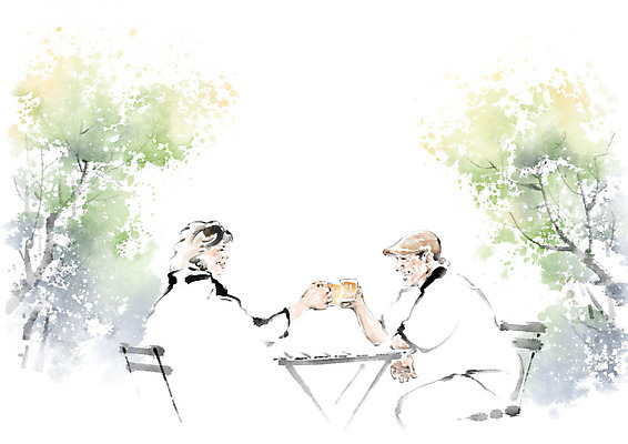 PSD 나무 커플 여자 할아버지 노년 남자 행복 할머니 음료 의자 데이트 일러스트 캘리그라피 붓터치 사랑 사람 두명 실버라이프 노부부 번짐 나무탁자 노인만 국내일러스트 식물 라이프스타일 부부 감정 가구 관계 탁자 성인 성인만 파일형식 효과