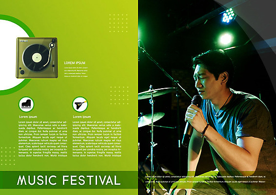 PSD 템플릿 표지디자인 북디자인 출판디자인 남자 내지 악기 음악 리플렛 40대 중년 북커버 조명 한명 사람 팜플렛 초록색 한국인 마이크 드럼 열정 음악회 레코드플레이어 음악축제 중년남자한명만 예술축제 이미지템플릿 1 감정 예술 컬러 음향기기 문화예술 타악기 동양인 성인 축제 공연 남자한명만 중년남자만 파일형식