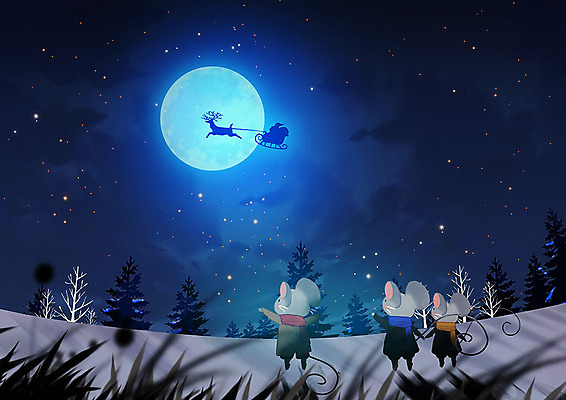 PSD 나무 구름 행복 별 크리스마스 겨울 일러스트 자연 밤하늘 세마리 풍경 사람없음 반짝임 컬러풀 산타클로스 설원 보름달 눈 풀 쥐띠 쥐 숲 경자년 국내일러스트 자연요소 식물 계절 기념일 감정 컬러 모션 하늘 날씨 눈_날씨 3 달 십이지신 야간 설치류 생태계 파일형식 2020년