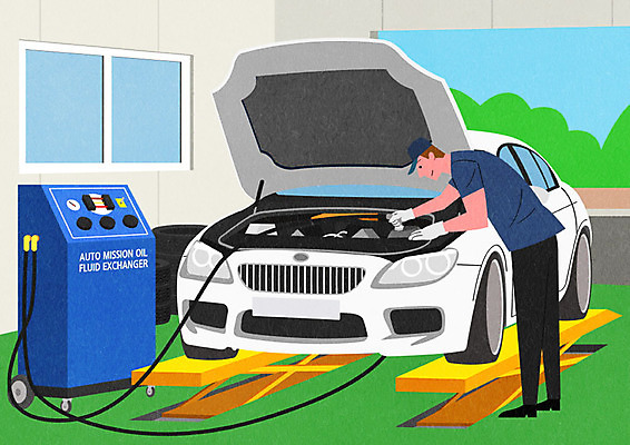 PSD 남자 일러스트 창문 자동차 한명 사람 성인 수리 석유 정비공 점검 교체 자동차정비 정비소 차량점검 카센터 성인남자한명만 국내일러스트 1 육상교통 센터 기술자 남자한명만 성인남자만 파일형식