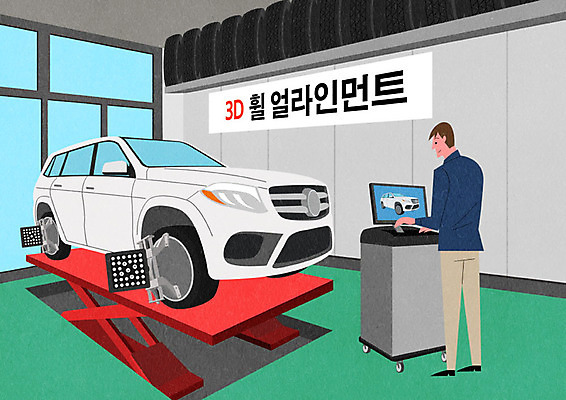 PSD 남자 일러스트 자동차 한명 사람 성인 바퀴 타이어 정비공 점검 자동차정비 정비소 차량점검 카센터 성인남자한명만 국내일러스트 1 육상교통 센터 기술자 수리 남자한명만 성인남자만 파일형식