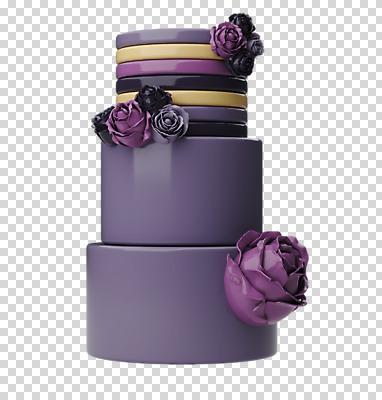 편집 편집이미지 꽃 기념 누끼 이벤트 사람없음 장식 컬러풀 한개 장미 3D소스 3D 세일 케이크 보라색 축하 달콤 디지털합성 오브젝트 파티용품 PNG 3단케이크 편집소스 식물 1 컬러 컨셉 디저트 파티 맛 이벤트용품 파일형식