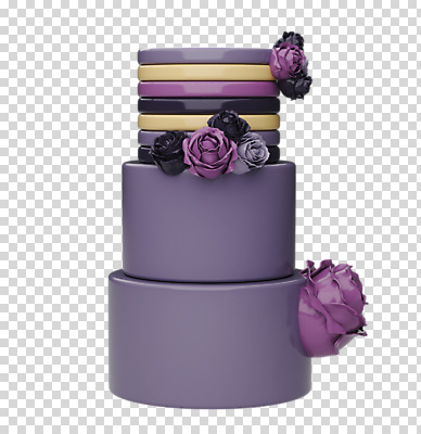 편집 편집이미지 꽃 기념 누끼 이벤트 사람없음 장식 컬러풀 한개 장미 3D소스 3D 세일 케이크 보라색 축하 달콤 디지털합성 오브젝트 파티용품 PNG 3단케이크 편집소스 식물 1 컬러 컨셉 디저트 파티 맛 이벤트용품 파일형식