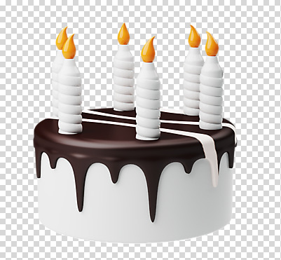 편집 편집이미지 촛불 기념 누끼 이벤트 사람없음 한개 3D소스 3D 세일 케이크 초콜릿 흰색 축하 달콤 디지털합성 오브젝트 파티용품 PNG 편집소스 1 컬러 컨셉 초 디저트 파티 맛 이벤트용품 파일형식