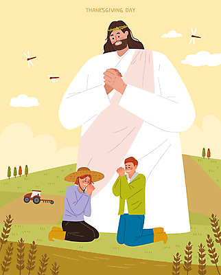 나무 구름 여자 남자 행복 기독교 일러스트 사람 성인 세명 교회 추수 가을 기도 예수 잠자리 농부 농기구 언덕 즐거움 추수감사절 가시면류관 농작 풍요 국내일러스트 AI파일 자연요소 식물 직업 계절 감정 종교 곤충 컨셉 농업 종교용품 종교건축 건물 신_종교 파일형식 벡터