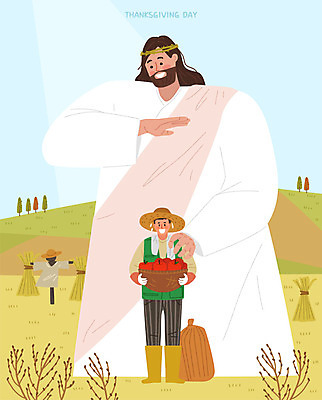 나무 여자 남자 행복 기독교 일러스트 사람 초원 성인 두명 농작물 햇빛 교회 바구니 추수 가을 예수 볏짚 사과 농부 그늘 언덕 즐거움 밀짚모자 허수아비 추수감사절 가시면류관 풍요 국내일러스트 AI파일 식물 직업 모자_잡화 계절 감정 종교 컨셉 농업 과일 종교용품 종교건축 건물 태양 신_종교 짚 파일형식 벡터